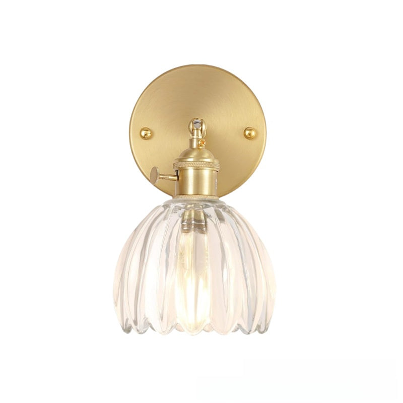 Rechargeable Wall Sconce, Wireless Glass Wall Light, Remote