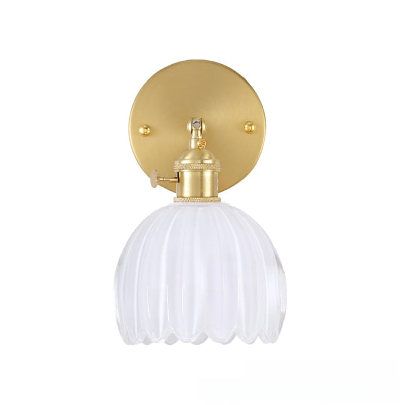 Rechargeable Wall Sconce, Wireless Glass Wall Light, Remote