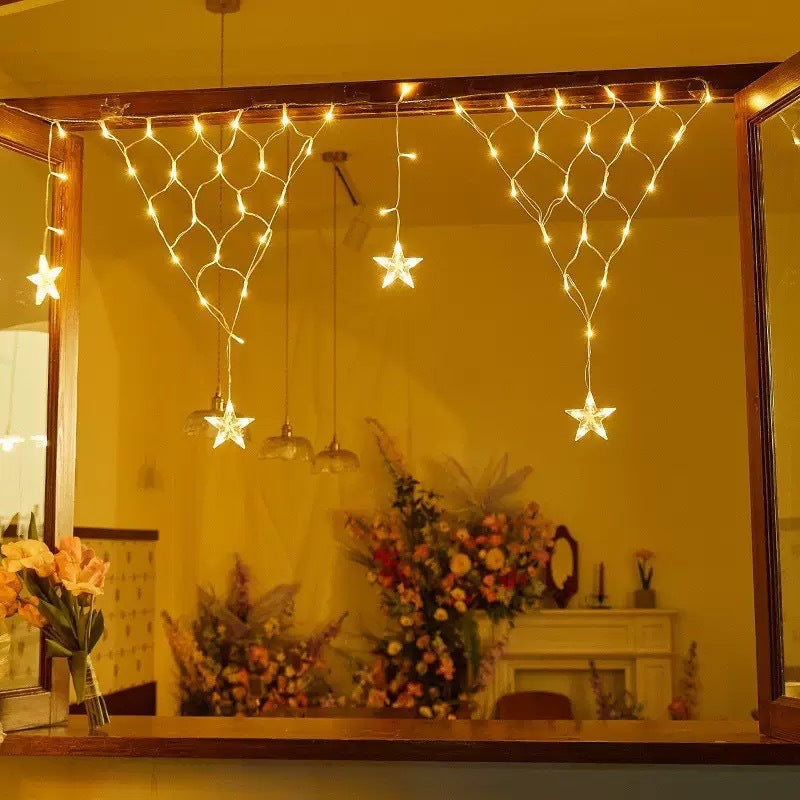Solar Outdoor Christmas Net Lights, Waterproof IP65