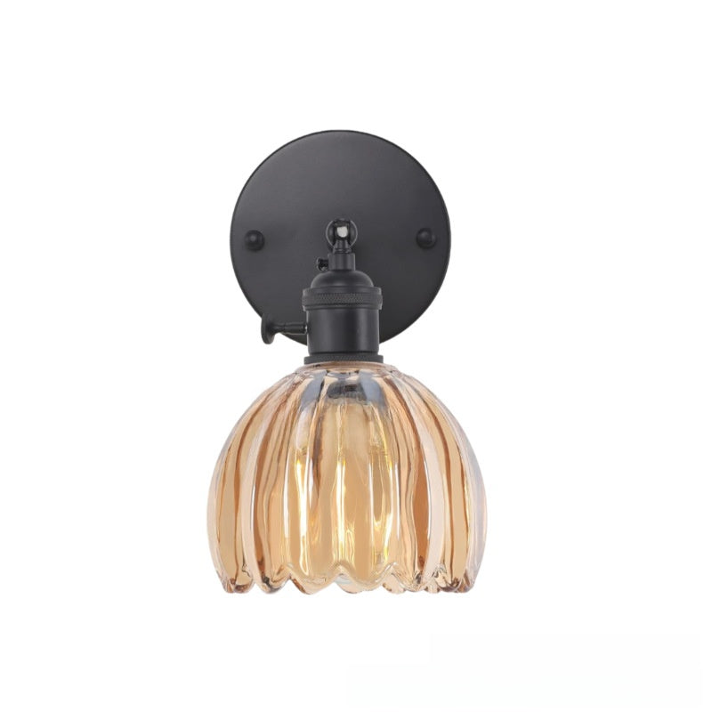 Rechargeable Wall Sconce, Wireless Glass Wall Light, Remote