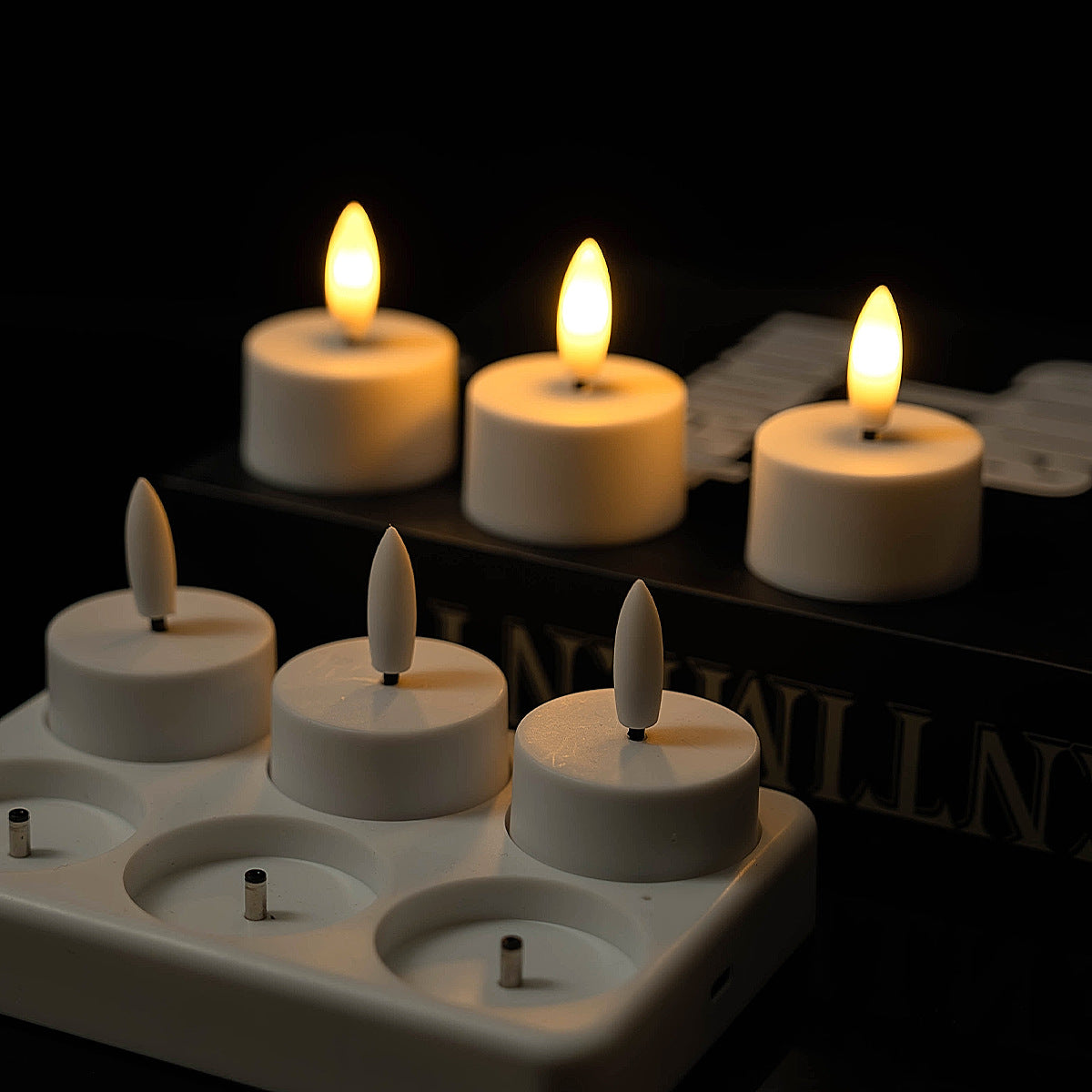 Flameless Candles with Remote, Rechargeable Tea Lights