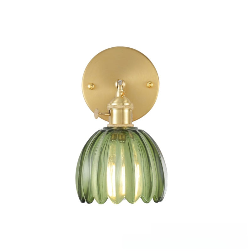 Rechargeable Wall Sconce, Wireless Glass Wall Light, Remote