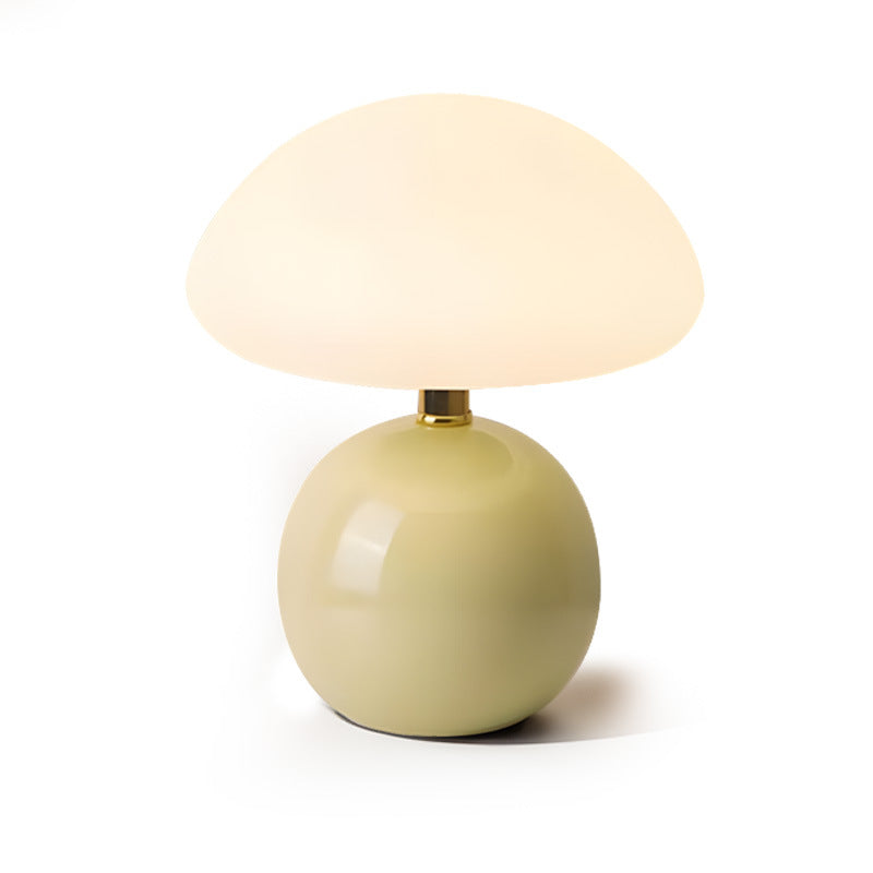 Mushroom Lamp, Glass Table Lamp for Bedroom, Dimmable