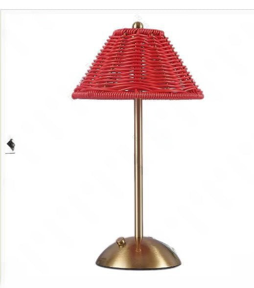 Pleated Table Lamp, Rechargeable Cordless Bedside Lamp