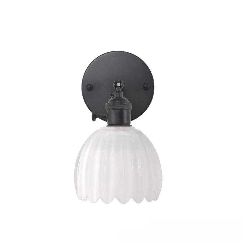 Rechargeable Wall Sconce, Wireless Glass Wall Light, Remote
