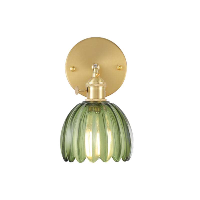Rechargeable Wall Sconce, Wireless Glass Wall Light, Remote