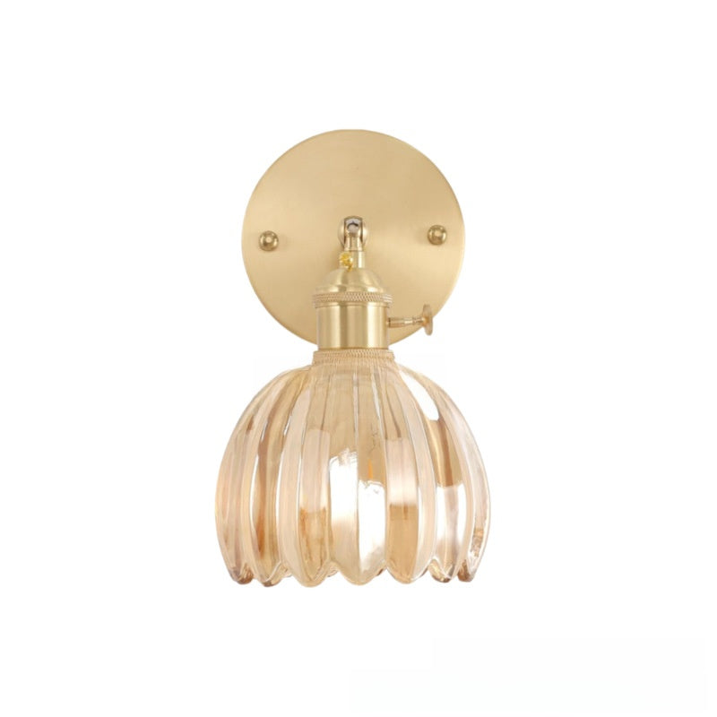 Rechargeable Wall Sconce, Wireless Glass Wall Light, Remote