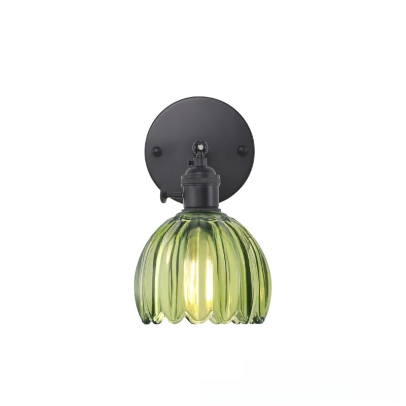 Rechargeable Wall Sconce, Wireless Glass Wall Light, Remote