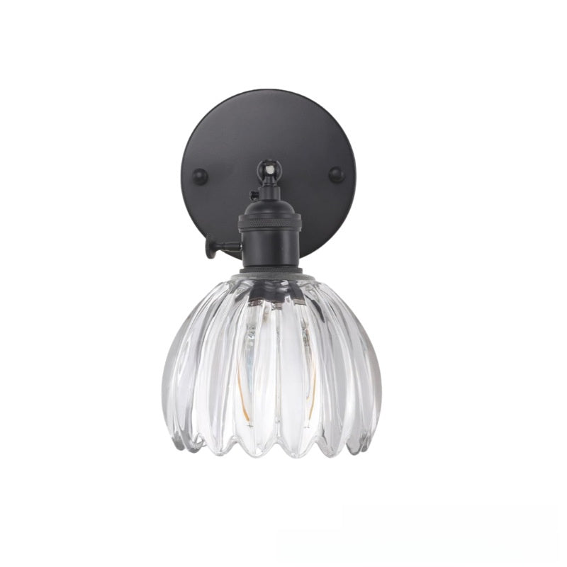 Rechargeable Wall Sconce, Wireless Glass Wall Light, Remote
