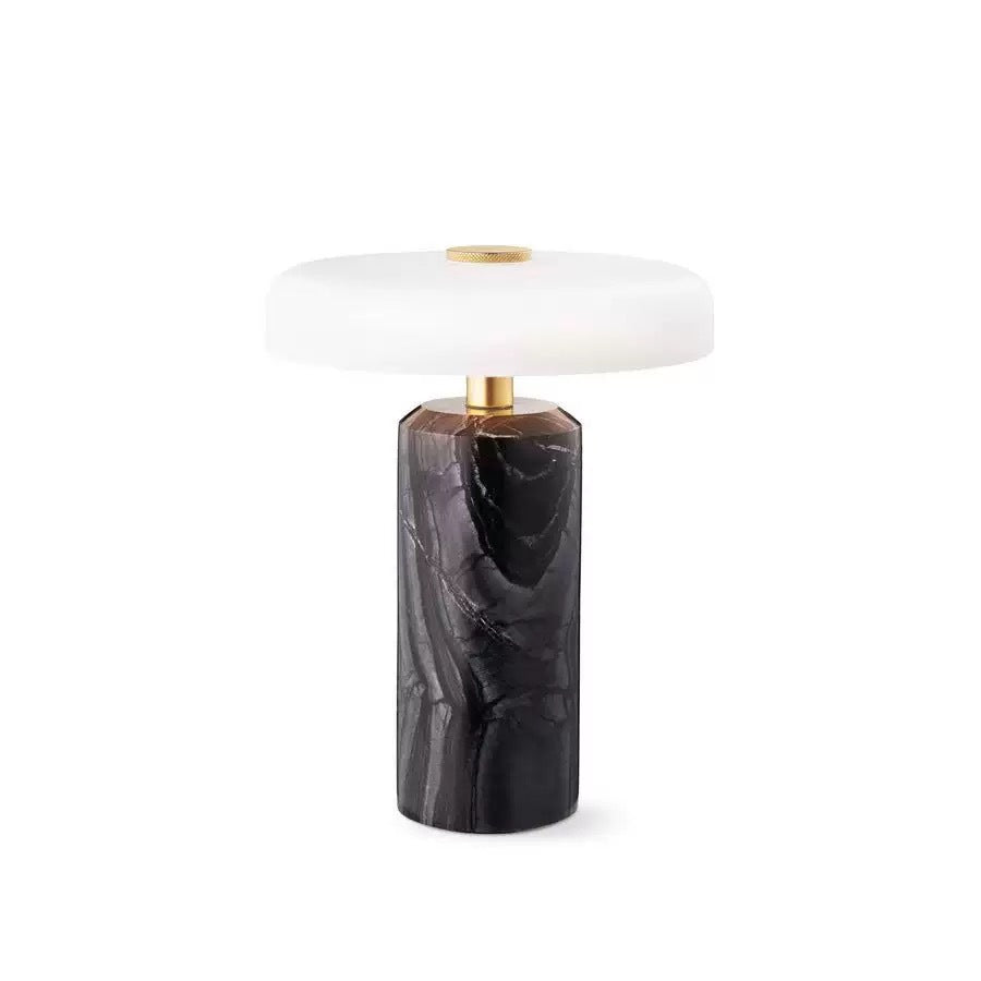 Marble Table Lamp, Cordless Rechargeable Mushroom Lamp