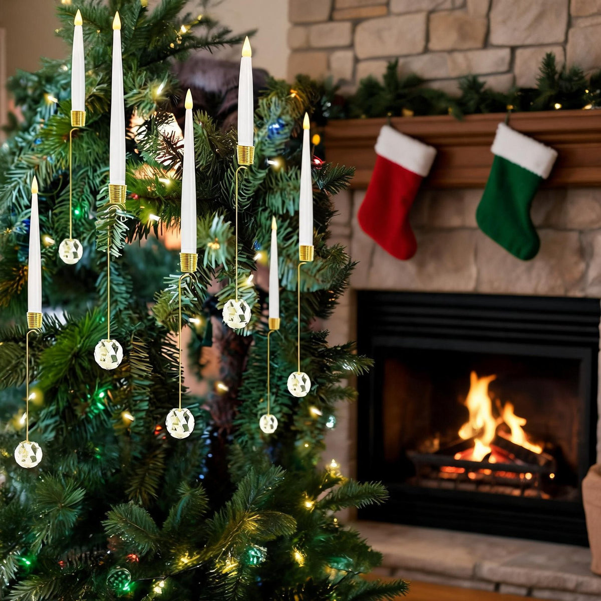 LED taper candles for Christmas tree 3
