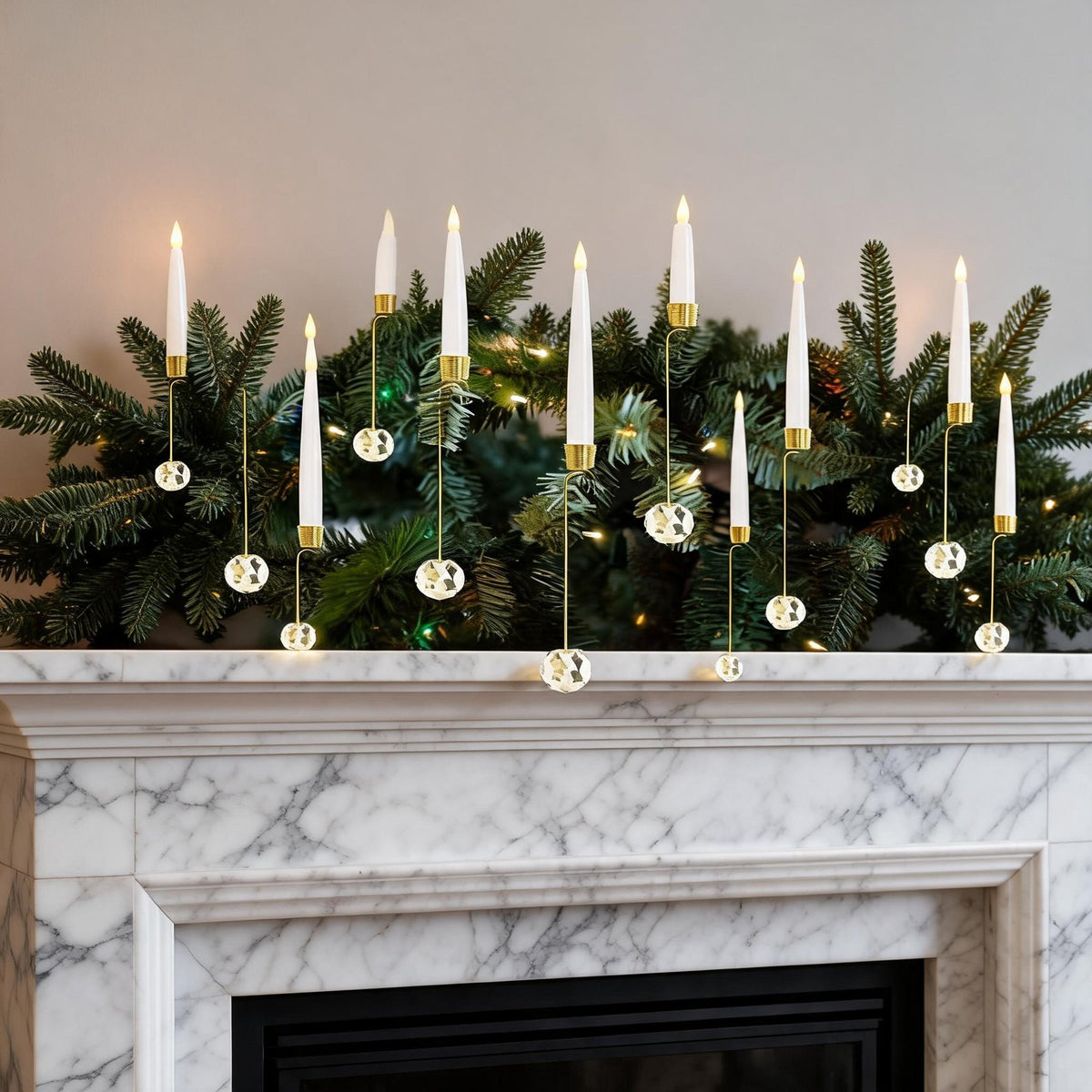 LED taper candles for Christmas tree 4